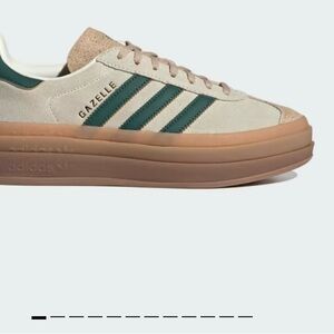 adidas Gazelle Women's Shoes in Cream and Green